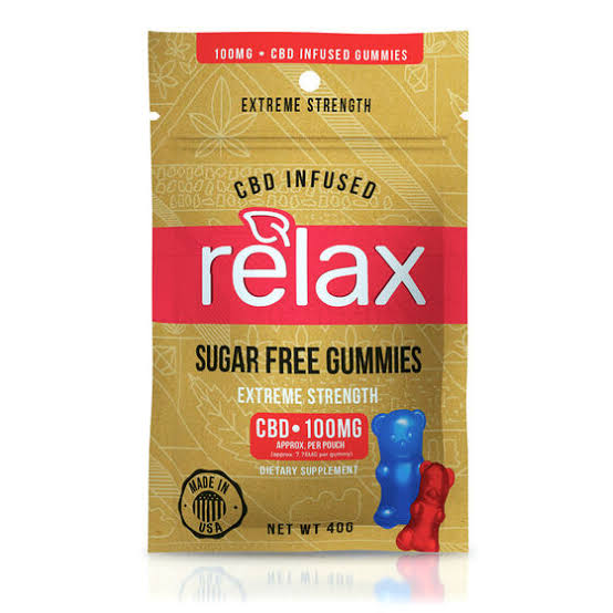 RELAX GUMMIES CBD INFUSED GUMMY BEARS – 100MG