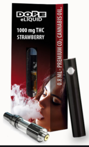 BLACK-CHERRY THC E-LIQUID 0.8MLS POTENT