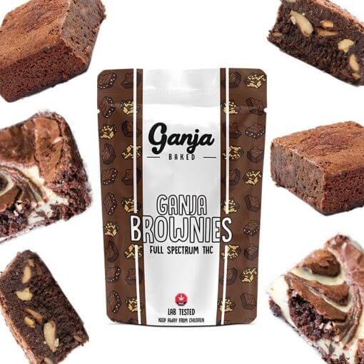 Ganja Baked THC Brownies 600mg