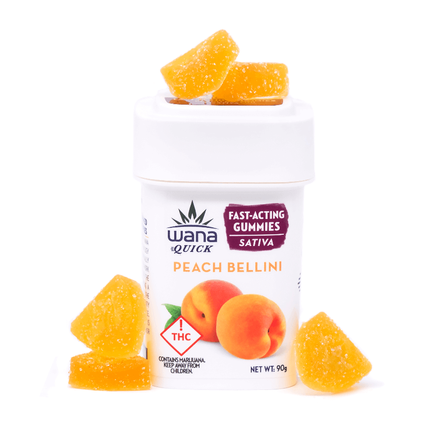 Peach Bellini Wana Gummies UK